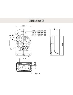 Soporte para camaras de vigilancia tipo domo 2