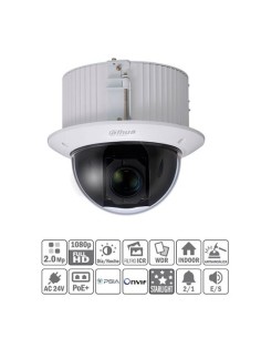 Domo PTZ IP 2M DN WDR Starlight 25X 3D IVS IK10 PoE+ Inserción SD52C225U-HNI