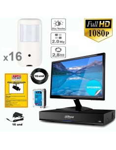 Kits de videovigilancia oculta de 16 camaras de vigilancia