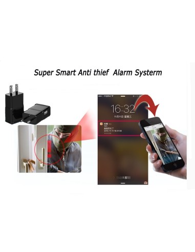 CAMARA DE VIGILANCIA ESPIA EN CARGADOR MOVIL CON WIFI Y CON TARJETA GRABACION 128GB INCLUIDA