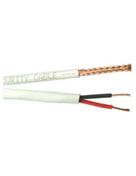 Cable coaxial combi  RG-59+2 X 0,81 Rollo de 100 mts
