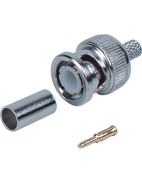 Conector de camaras de vigilancia para cable coaxial rg 59