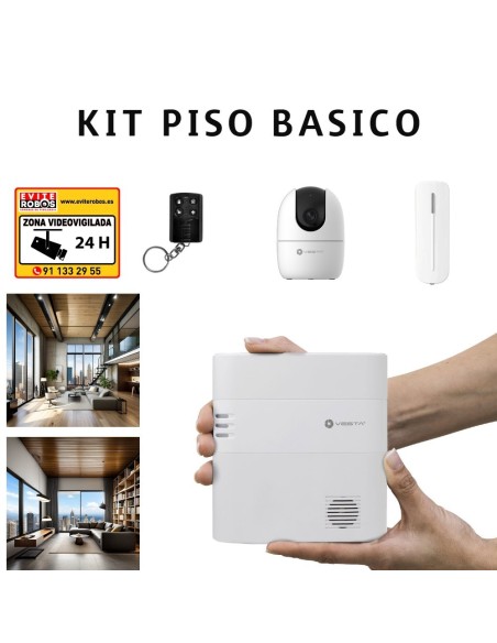 Kit Alarma Piso Básico: Protección Inteligente Sin Cuotas Mensuales