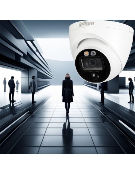 DOMO FIJO HDCVI 2MGP DAHUA CON SMART IR 20 M PARA EXTERIOR