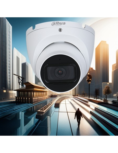 Potente Domo 4 en 1 de 8MP con Smart IR y micrófono integrado