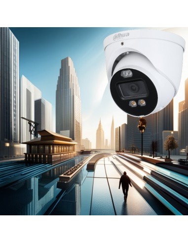 Domo 4 en 1 Dahua StarLight | 5MP | Smart IR/Light 40m | Disuasión activa