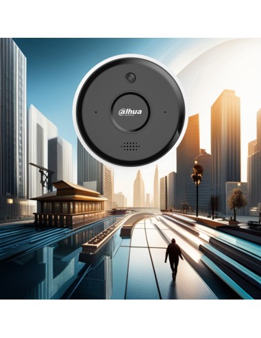 Cámara IP Dahua con sensor IR AI-fire detector de incendios