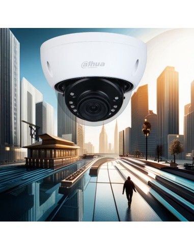 Domo fijo IP Dahua StarLight con Smart IR de 40 m para exteriores y calidad de imagen de 8MP
