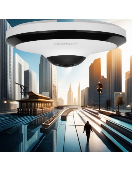 Cámara de vigilancia IP Dahua Domo Fisheye 5MP con Smart IR