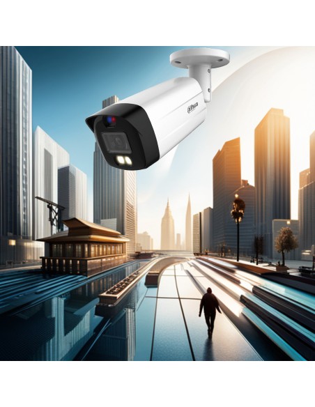 Cámara bullet Dahua 3 en 1 Full-Color | Smart Light 40m | Exterior4K