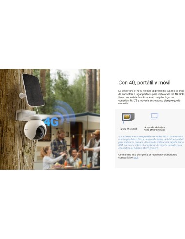 Cámara EZVIZ EB8 4G: Protección Ininterrumpida y Sin Límites