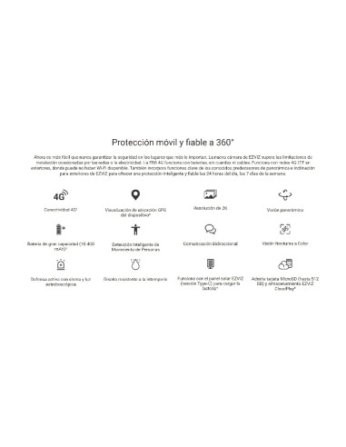 Cámara EZVIZ EB8 4G: Protección Ininterrumpida y Sin Límites