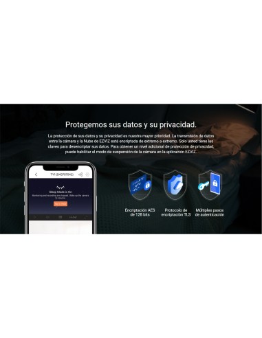 Cámara de seguridad EZVIZ TY1 4MP con paneo de 360°