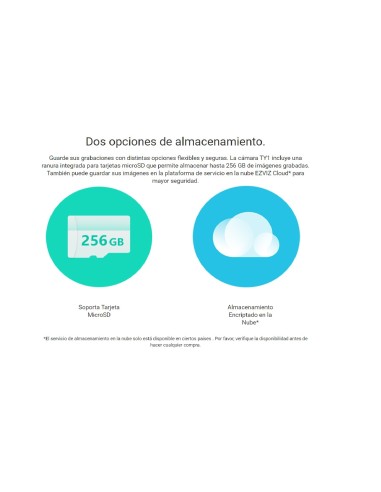 Cámara de seguridad EZVIZ TY1 4MP con paneo de 360°