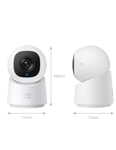 Eufy IndoorCam C220 - Cámara de Seguridad Interior con Resolución 2K y Visión de 360°