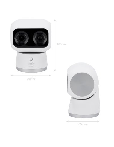 EUFY IndoorCam S350: Cámara de Seguridad para Interiores con Resolución 4K UHD y Visión de 360°