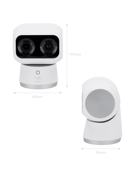 EUFY IndoorCam S350: Cámara de Seguridad para Interiores con Resolución 4K UHD y Visión de 360°