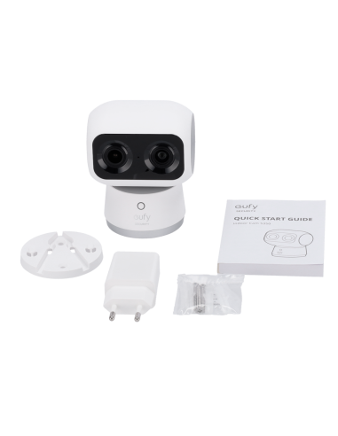 EUFY IndoorCam S350: Cámara de Seguridad para Interiores con Resolución 4K UHD y Visión de 360°