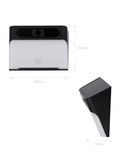 Eufy Solar Wall Light Cam S120 - Seguridad Solar 2K con Luz Integrada