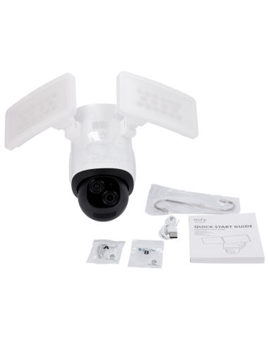 Eufy Floodlight Cam E340 - Seguridad Exterior con Cámara 3K y Reflector Inteligente