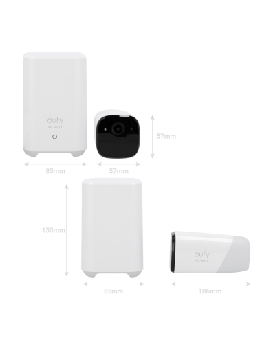 Eufy by Anker S210 - Kit de Cámaras de Seguridad Inalámbricas IP Wifi
