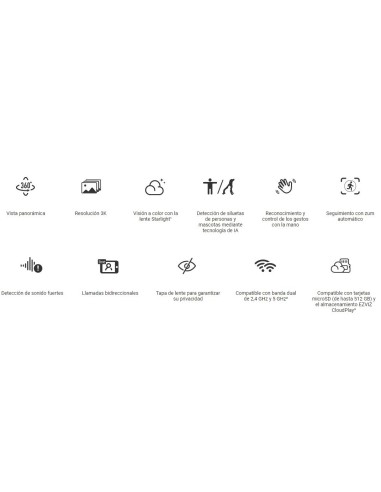 Cámara Wi-Fi EZVIZ H6 3K: Seguridad Interior con Calidad y Visión Clara