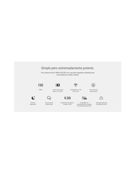 Camara de vigilancia interior Ezviz C2C H.265 con vision nocturna hasta 10 metros