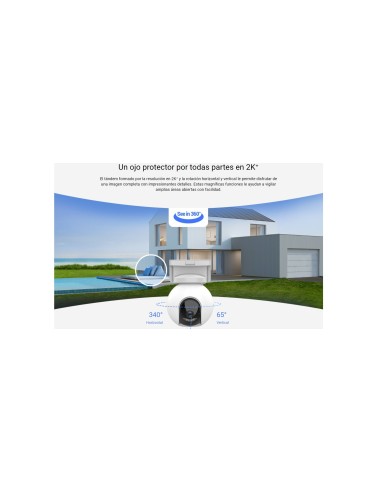 ZVIZ HB8: Cámara de seguridad inalámbrica 2K con batería recargable,