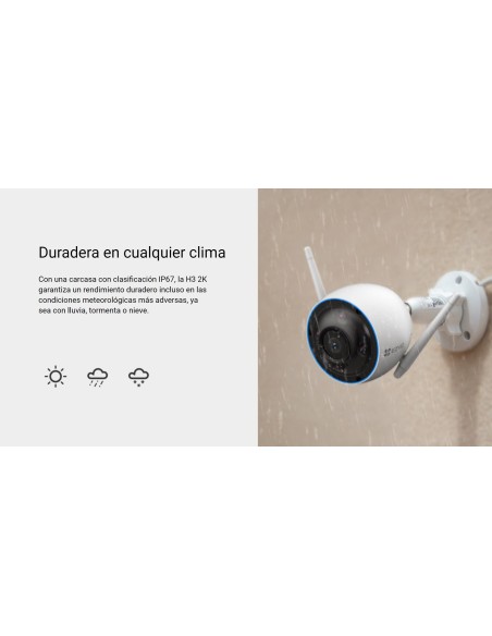 Cámara H3 2K: Protección y Funciones Inteligentes para un Hogar Más Seguro