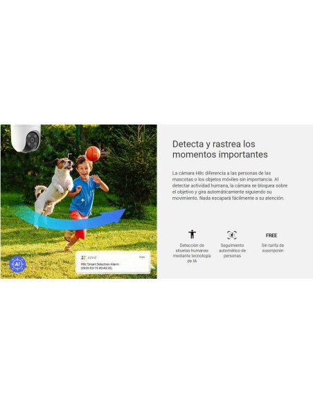 EZVIZ H8c Cámara Exterior Wi-Fi 360° Full HD | Compra en Eviterobos