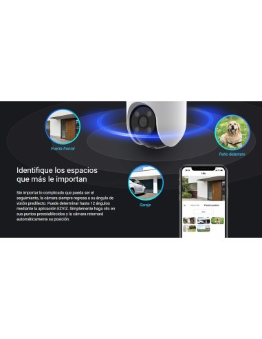 EZVIZ H8c Cámara Exterior Wi-Fi 360° Full HD | Compra en Eviterobos