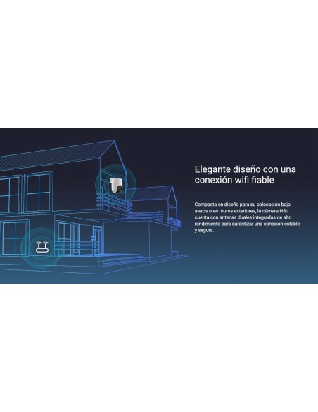 EZVIZ H8c Cámara Exterior Wi-Fi 360° Full HD | Compra en Eviterobos