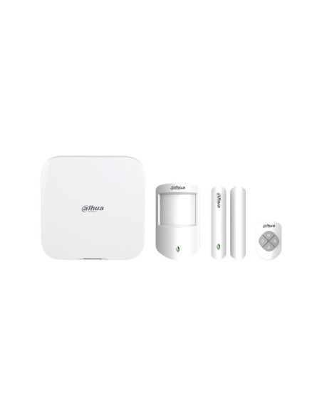 Kit Alarma Dahua 4G LTE Inalámbrico con Central, PIR, Contacto Magnético y Pulsador | Evite Robos