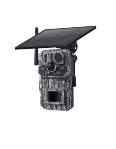 Cámara de Caza Solar 4G con GPS, Visión Nocturna, Ángulo Amplio HD 3MP, Detección de Movimiento, Resistente a Clima