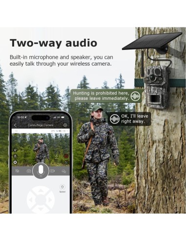 Cámara de Caza Solar 4G con GPS, Visión Nocturna, Ángulo Amplio HD 3MP, Detección de Movimiento, Resistente a Clima