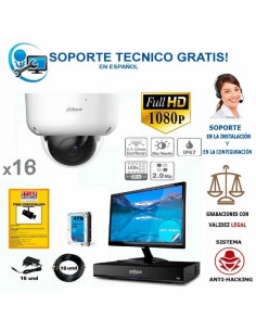 kit camaras de vigilancia para restaurantes hasta 400 metros cuadrados