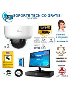 Kit de vigilancia de 2 camaras  de seguridad