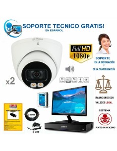 kit cámaras de vigilancia para pequeña comunidad de vecinos