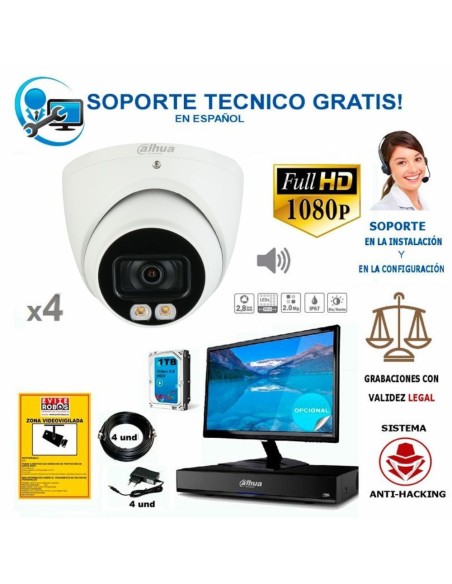kit camaras de vigilancia para comunidad de vecinos mediana