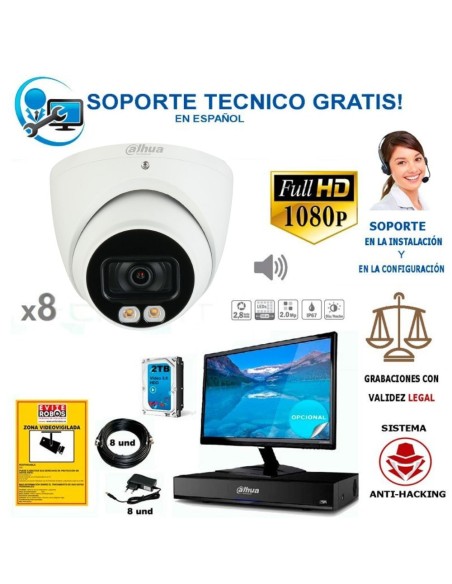 kit camaras de vigilancia para comunidades de vecinos grandes