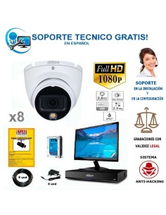 kit interior de videovigilancia barato de camaras de seguridad