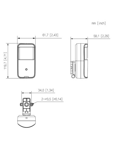 Minicamara hdcvi Resolución y Conmutación Señal HDCVI o Vídeo Estándar