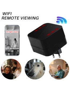 Cámara espía Full HD oculta en cargador USB con WiFi y visión nocturna 2