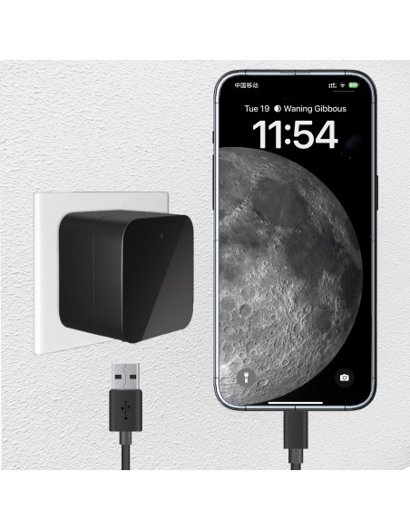 Cámara espía Full HD oculta en cargador USB con WiFi y visión nocturna