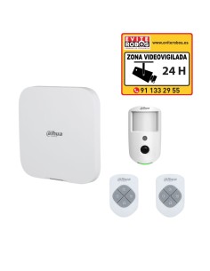 Pack Alarma Dahua con Central, 2 Mandos y Fotodetector PIR con Cámara | Evite Robos