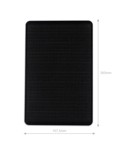 Panel solar Nivian 9 W 5 V USB‑C para cámaras IP a batería