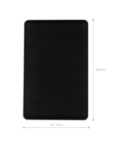 Panel solar Nivian 9 W 5 V USB‑C para cámaras IP a batería