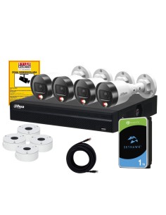 Kit de Videovigilancia 4 Cámaras para Vivienda – Sin Cuotas, Visión Nocturna y Control desde Móvil