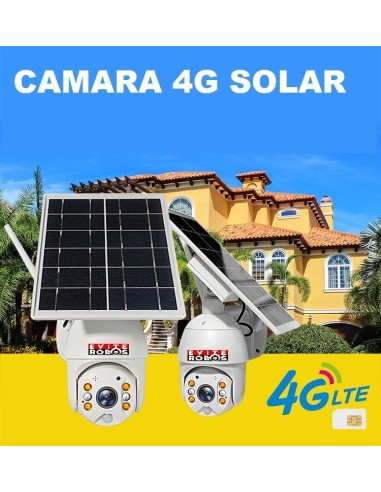CAMARA SOLAR CON TARJETA 4G Soporte Tecnico incluido 3 años garantia