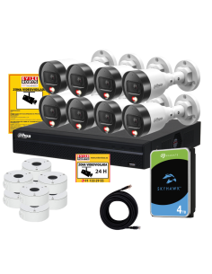 Kit de Videovigilancia para Vivienda Grande – 8 Cámaras, Sin Cuotas y Control desde el Móvil